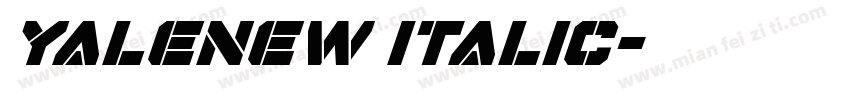 yalenew italic字体转换